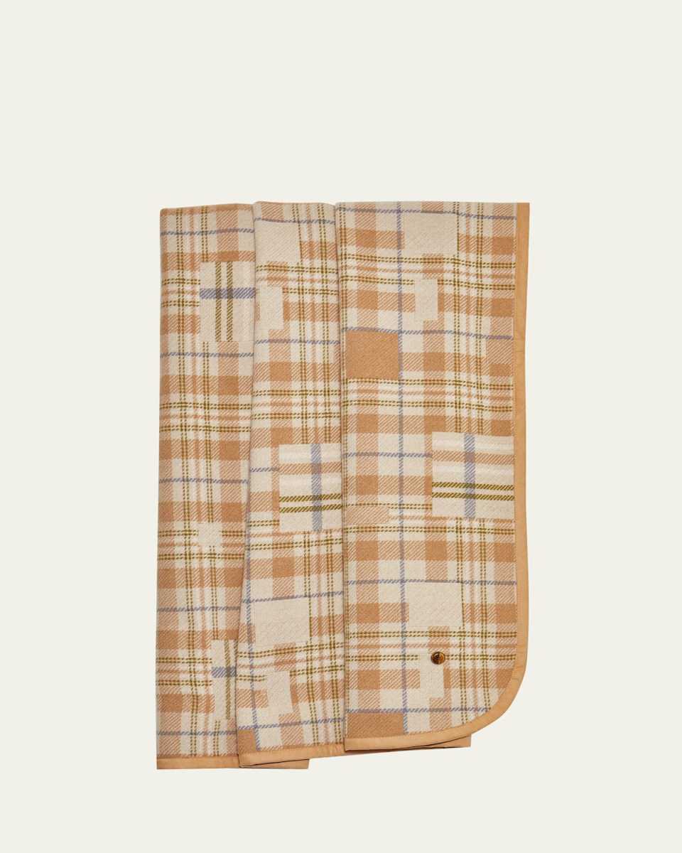 x Nick Fouquet Patchwork Tartan Cashmere Blanket